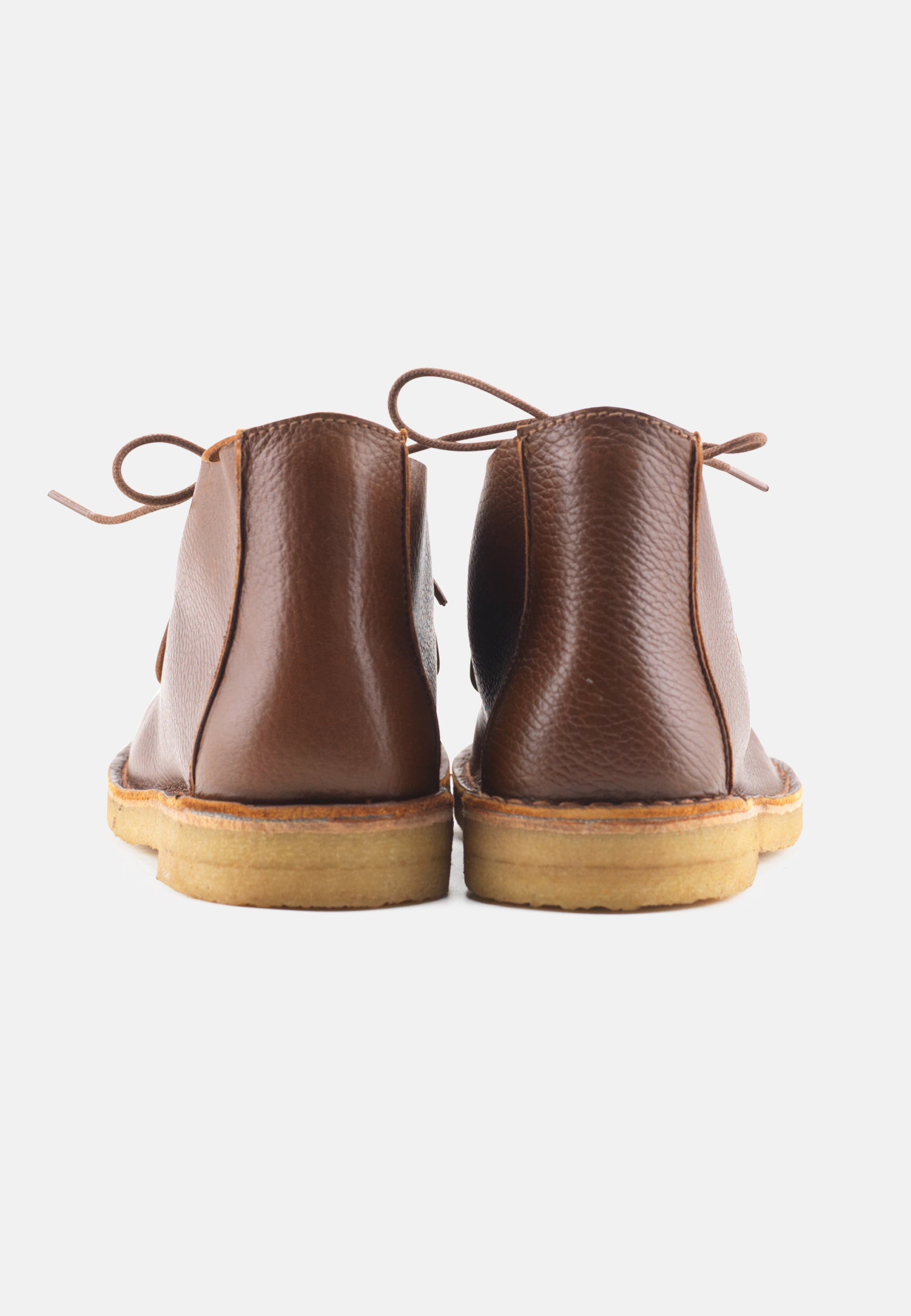 Nature Footwear Lea Snørestøvle Læder farve Tobacco med ydersål af ægte rågummi