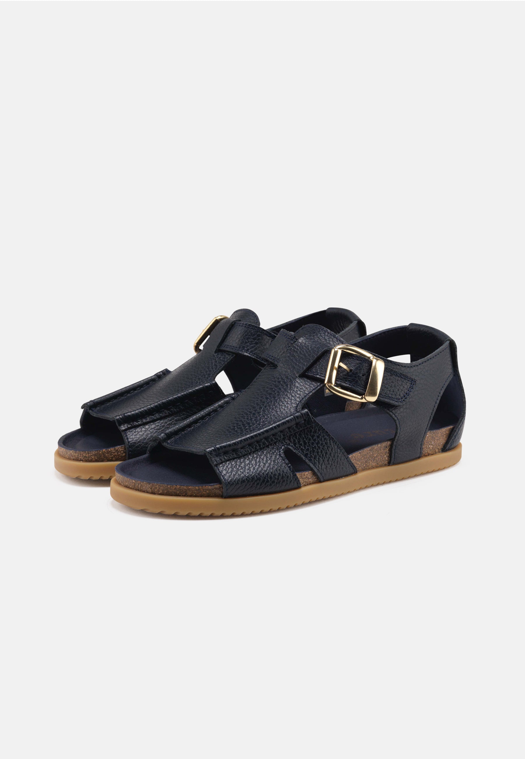 Nature Footwear Lene Sandal Leather Sandal 004 Navy