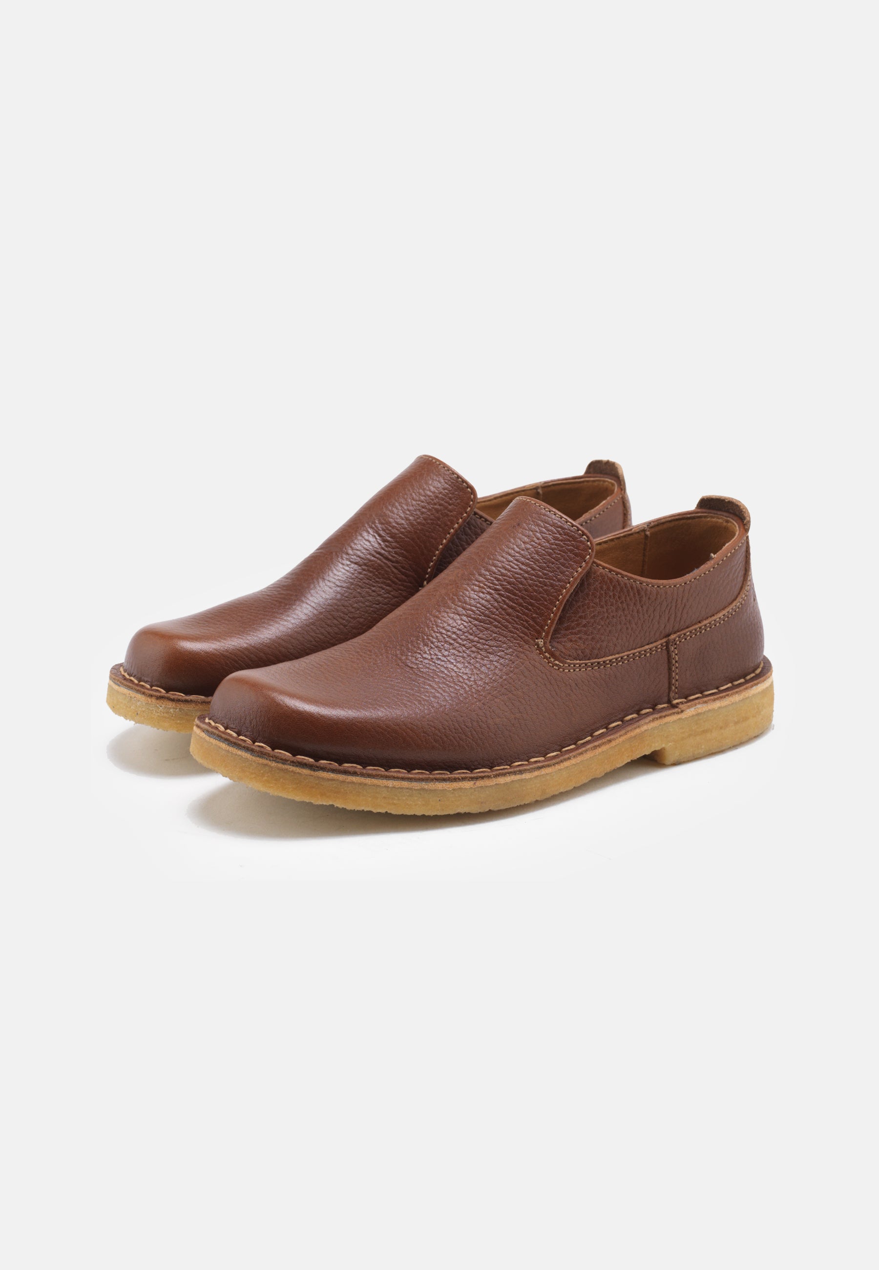 Nature Footwear Lisa Sko Leather Slip on 114 Tobacco
