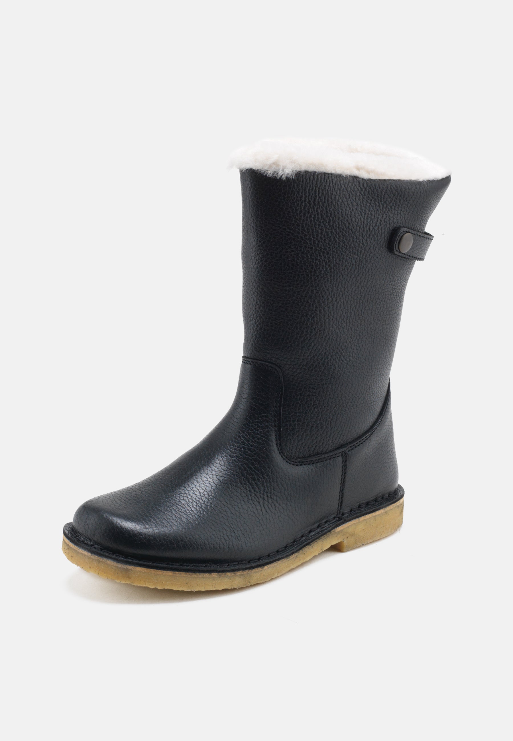 Nature Footwear Louise Varmforet Støvle Leather Boot 002 Black
