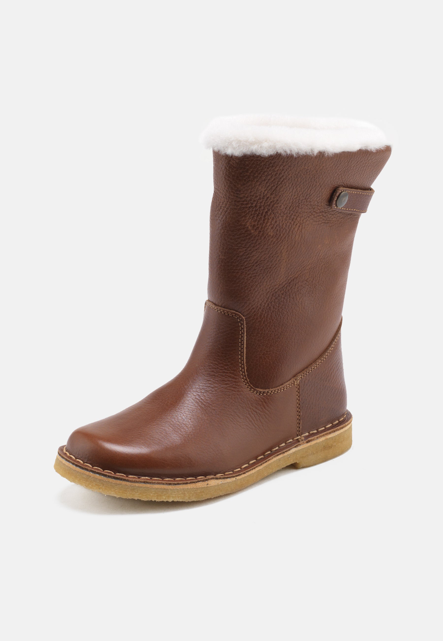 Nature Footwear Louise Varmforet Støvle Leather Boot 114 Tobacco