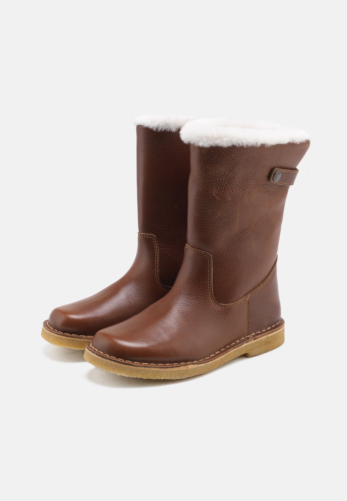 Nature Footwear Louise Varmforet Støvle Leather Boot 114 Tobacco