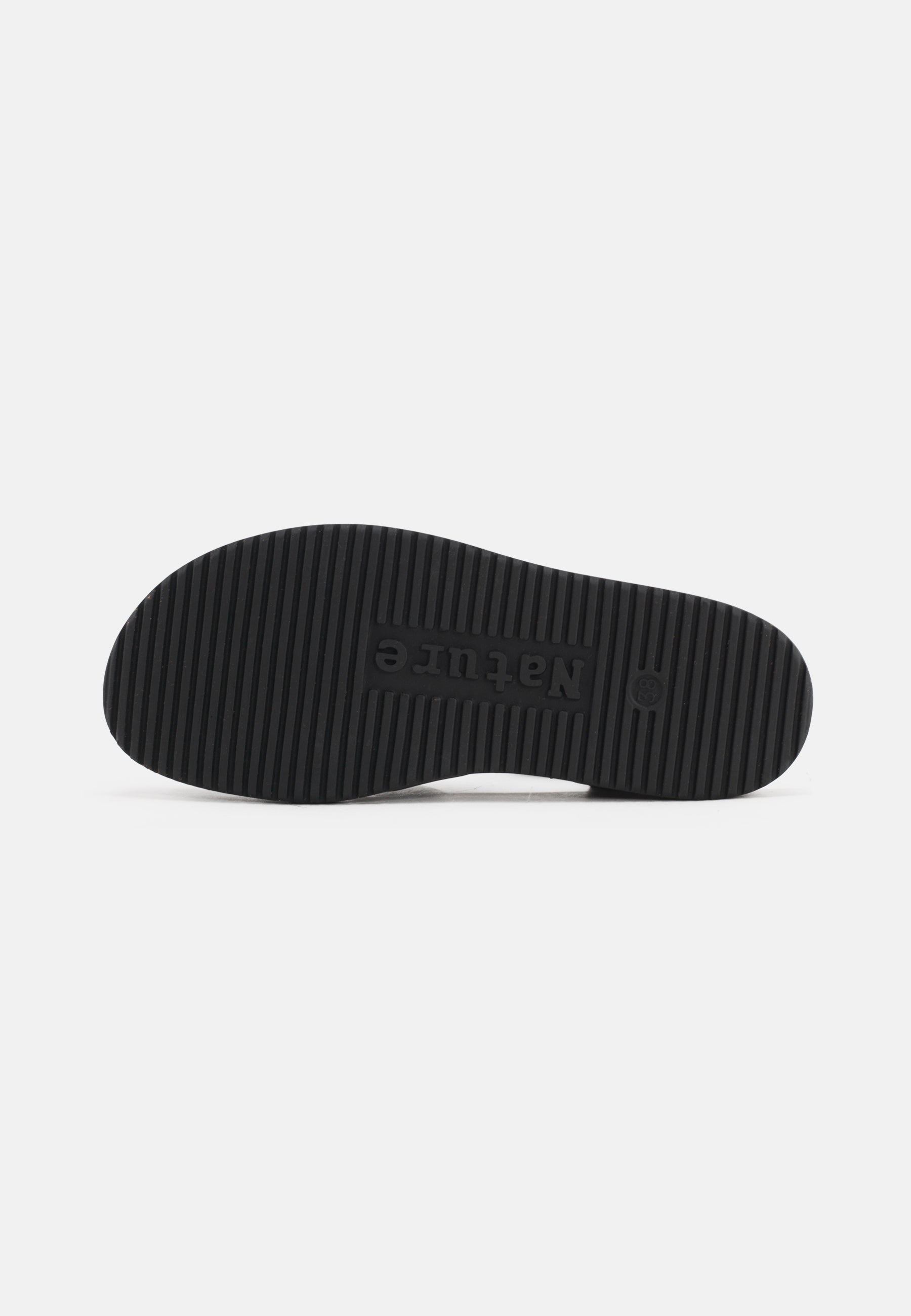 Nature Footwear Malene Fisherman Sandal Lak læder farve Black med kork fodseng og ydersål af naturgummi k