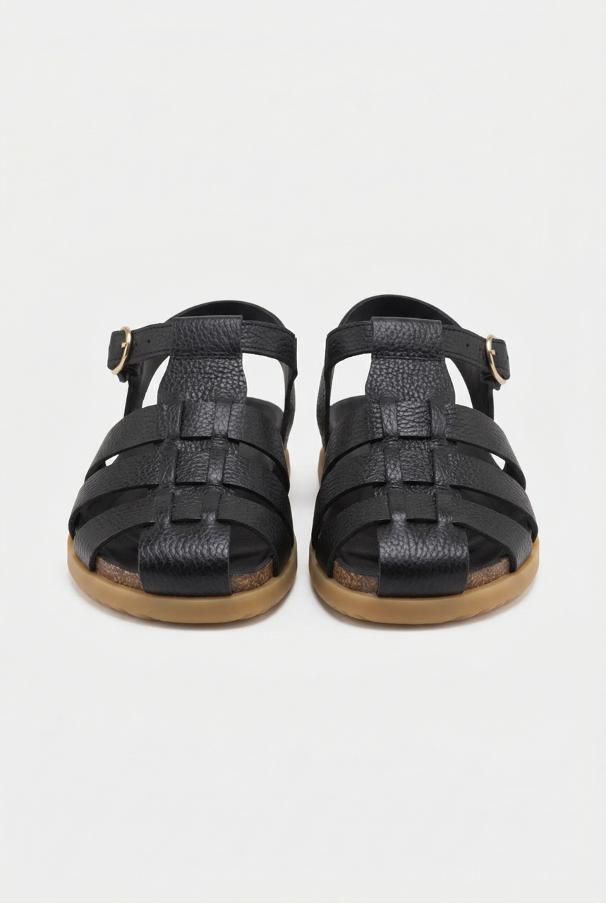 Nature Footwear Malene Sandal Leather Sandal 002 Black