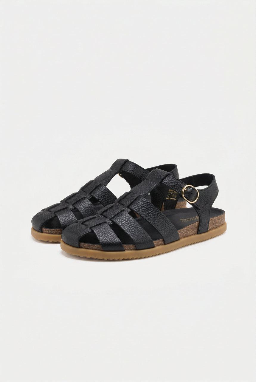Nature Footwear Malene Sandal Leather Sandal 002 Black