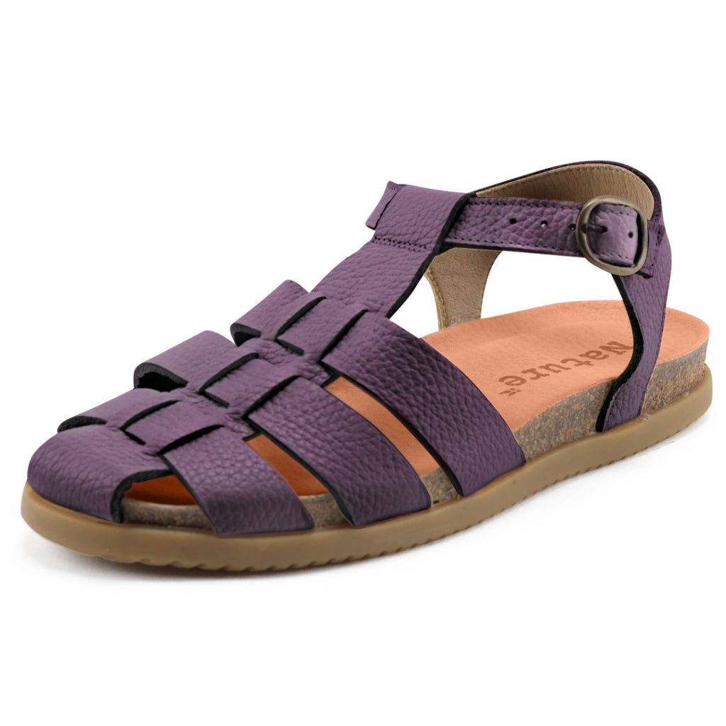 Nature Footwear Malene Sandal Leather Sandal 113 Plum