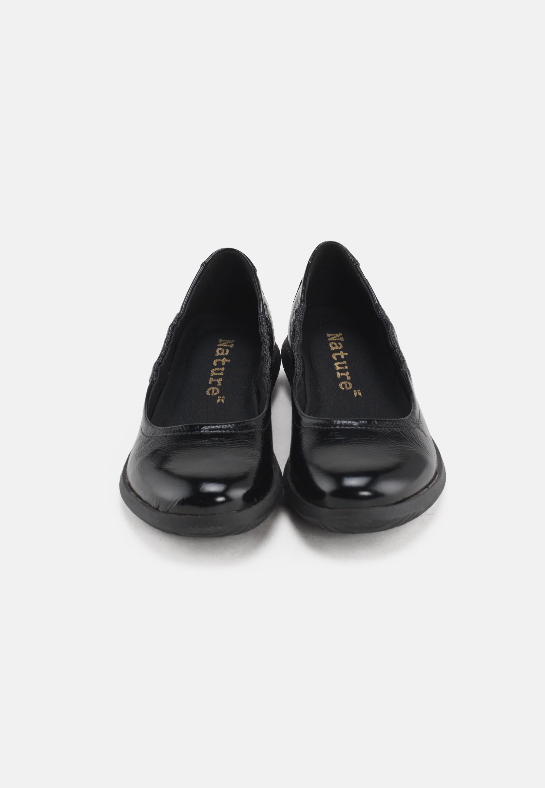 Nature Footwear Marie Ballerina Leather Shoe 002 Black