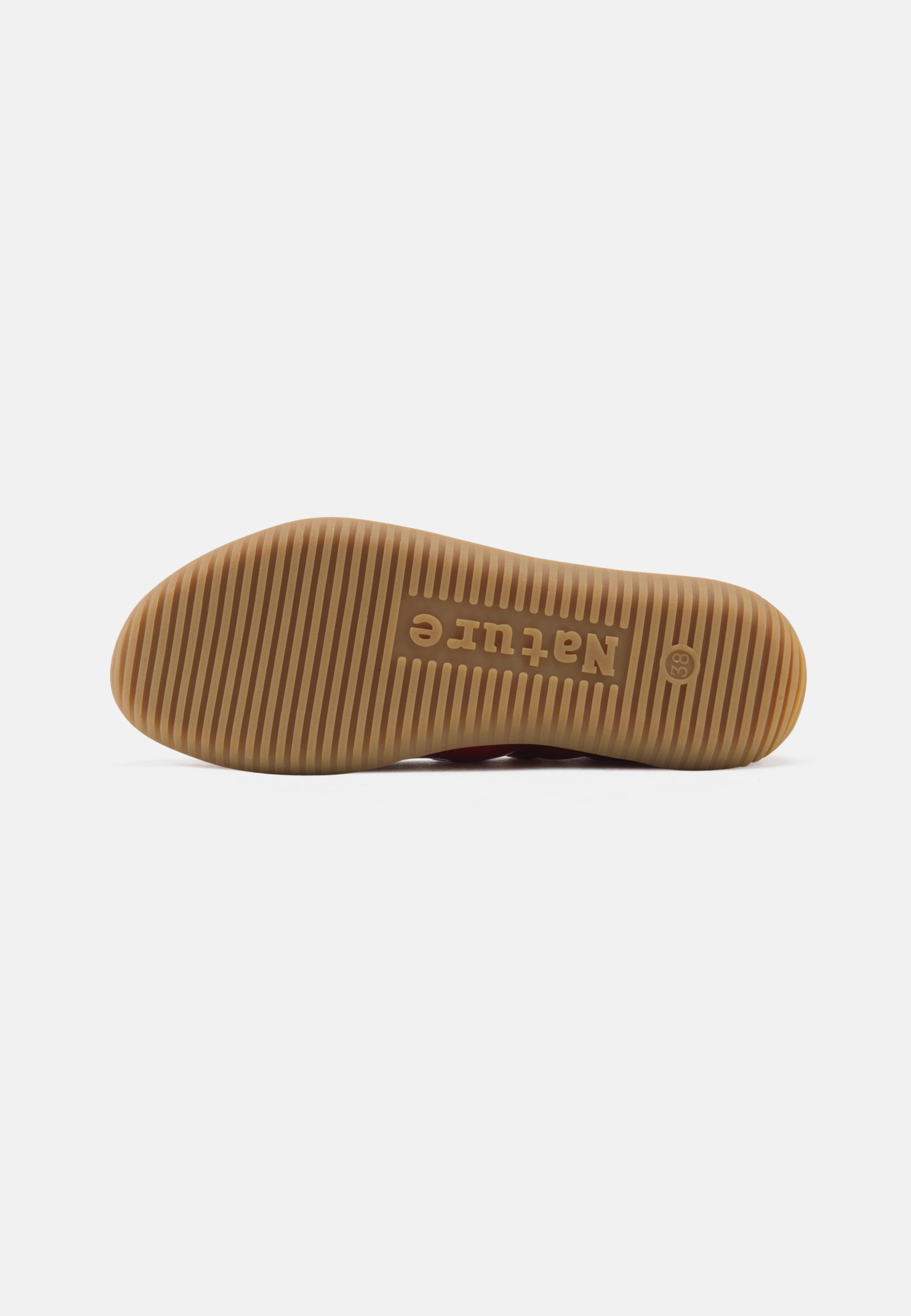Nature Footwear Marie Ballerina Lak læder i farve Red med naturgummisål