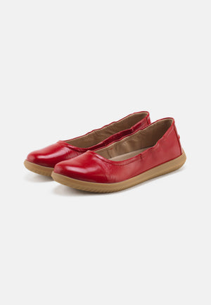 Nature Footwear Marie Ballerina Leather Shoe 009 Red