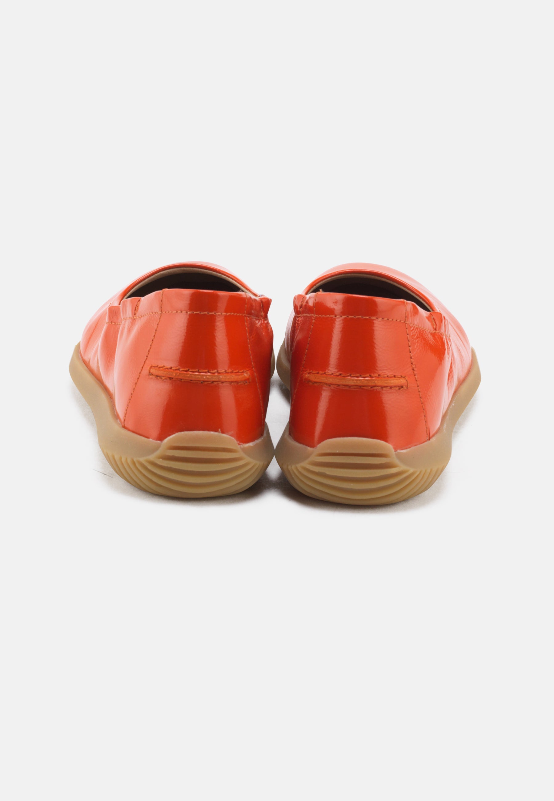 Nature Footwear Marie Ballerina Lak læder i farve Orange med naturgummisål