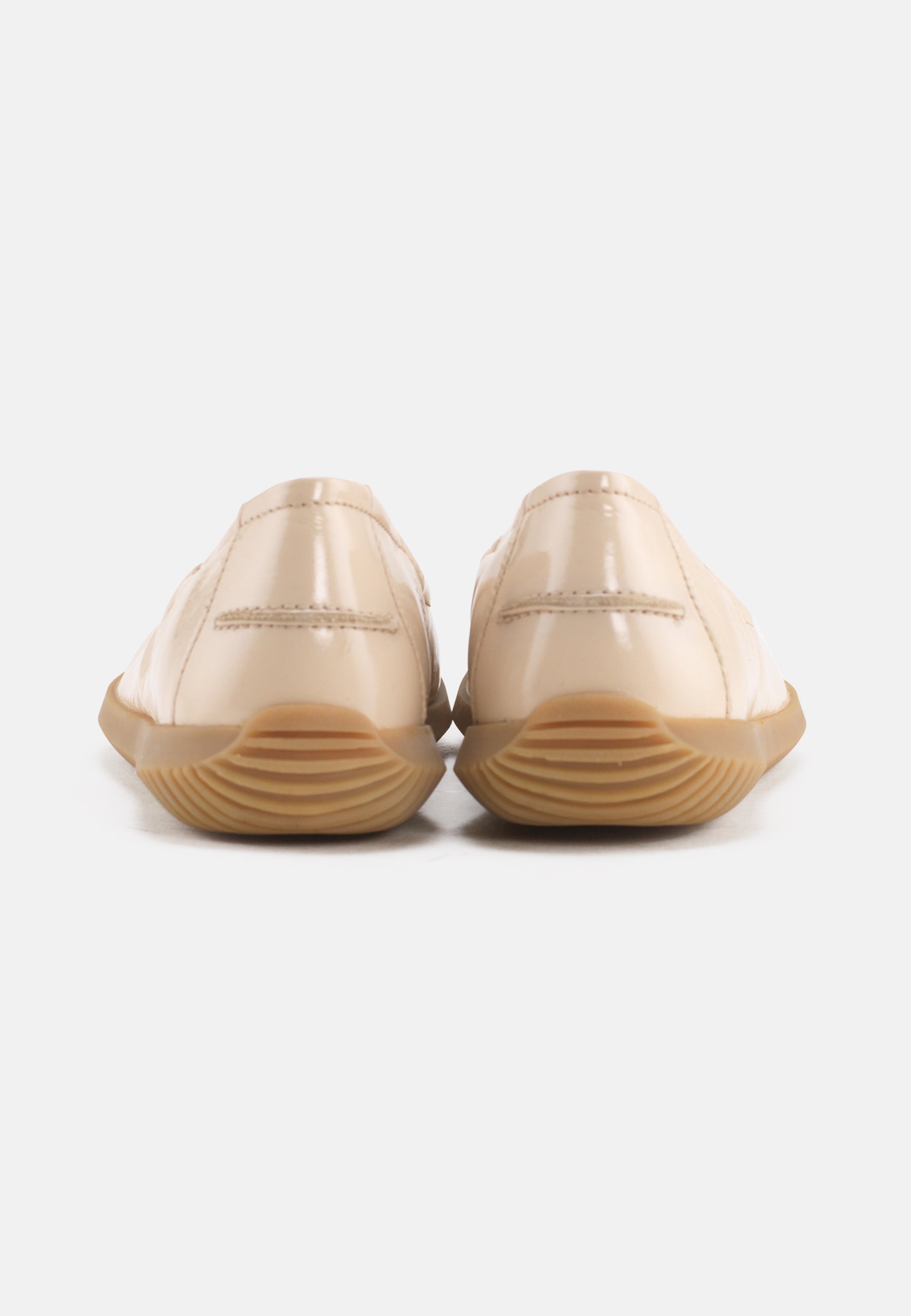 Nature Footwear Marie Ballerina Lak læder i farve Cream med naturgummisål