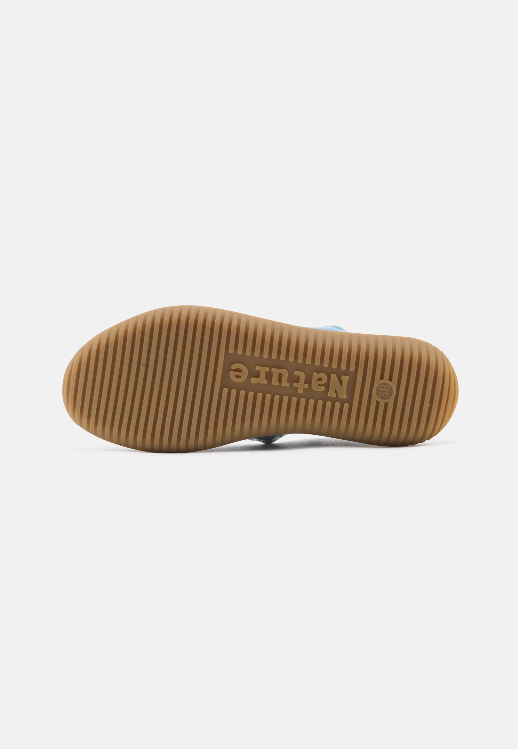Nature Footwear Marie Ballerina Lak læder i farve Sky med naturgummisål
