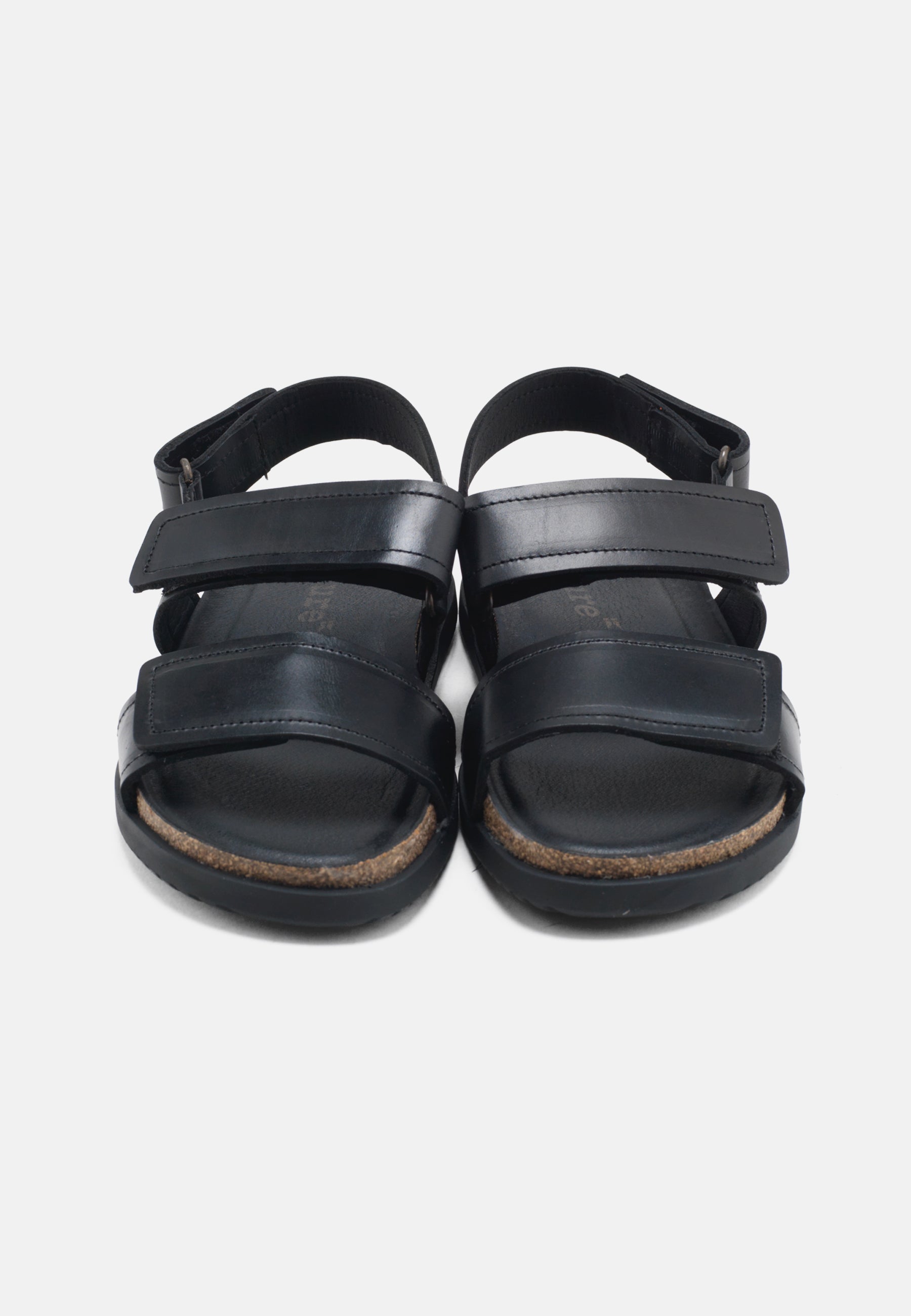 Nature Footwear Mathilde Sandal Læder farve Black med kork fodseng og ydersål af naturgummi