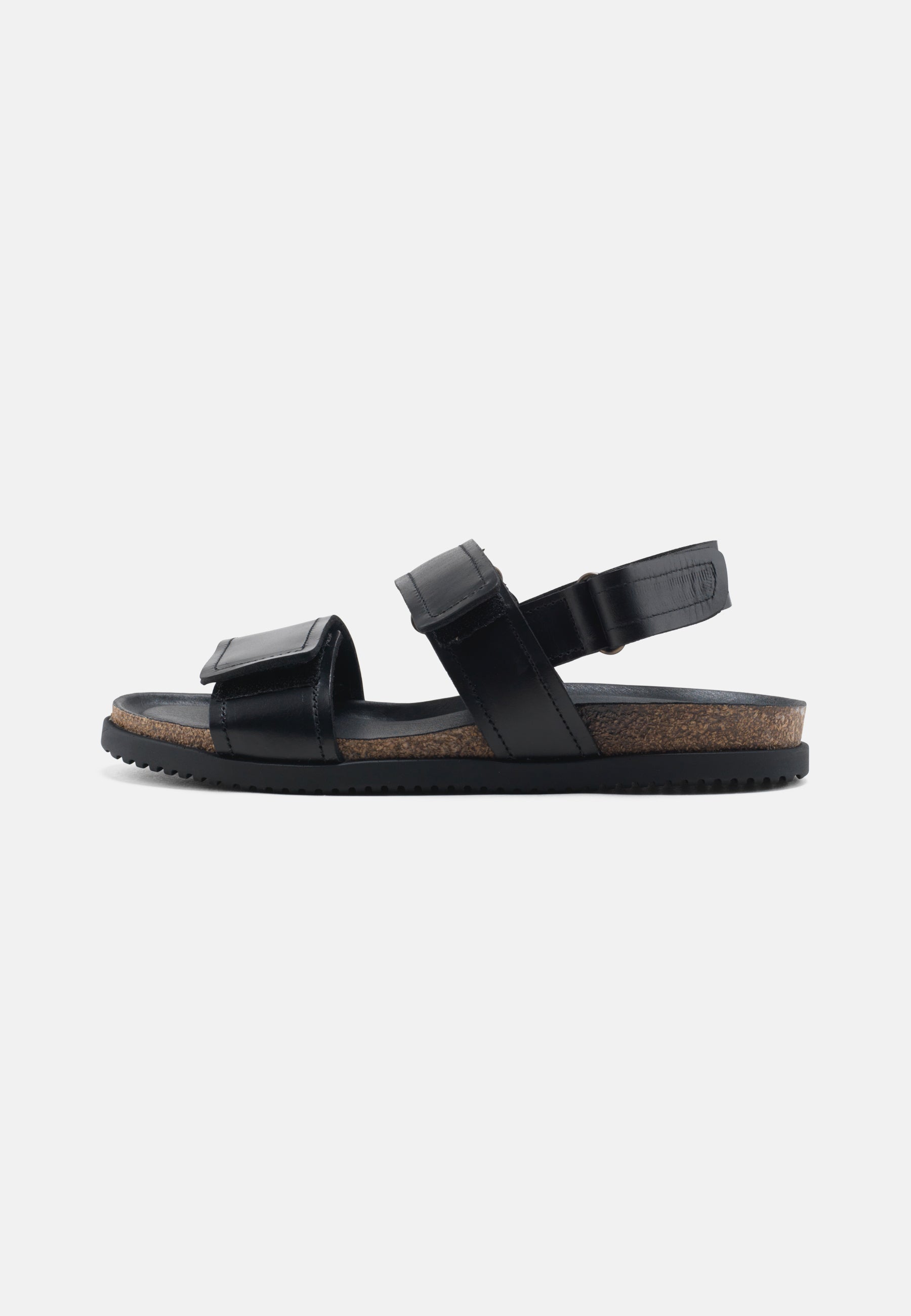 Nature Footwear Mathilde Sandal Læder farve Black med kork fodseng og ydersål af naturgummi