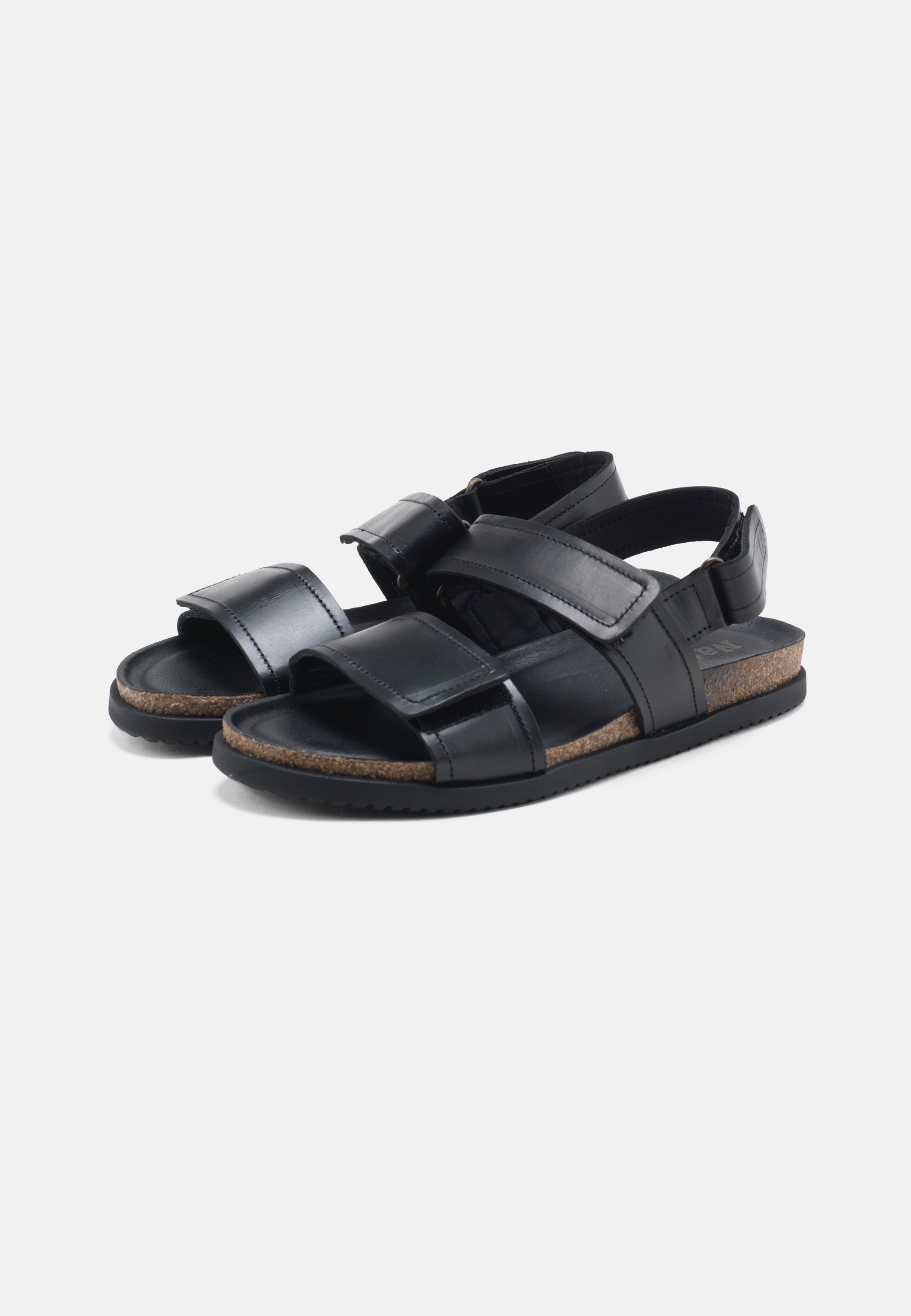 Nature Footwear Mathilde Sandal Læder farve Black med kork fodseng og ydersål af naturgummi