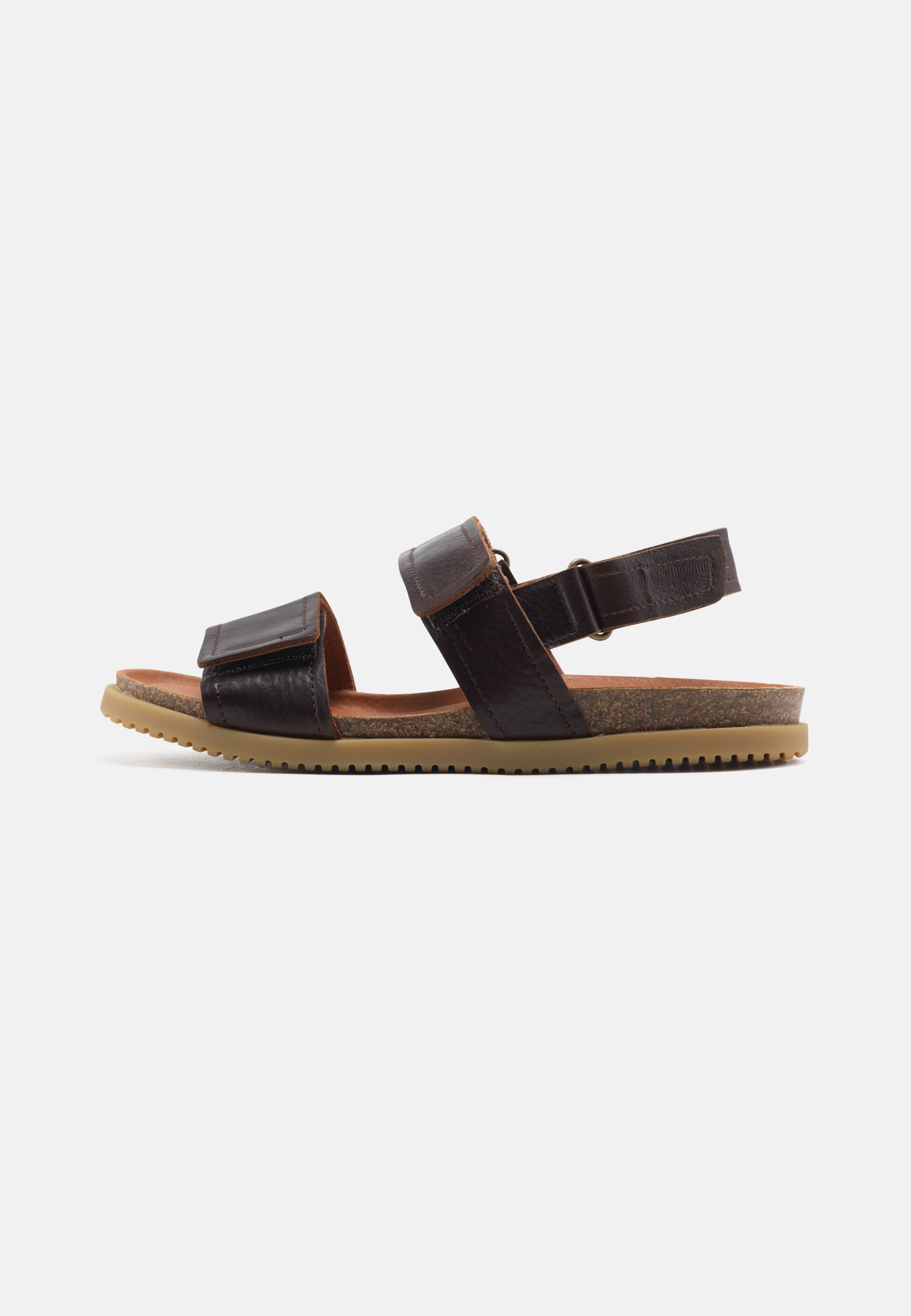 Nature Footwear Mathilde Sandal Læder farve Coffee med kork fodseng og ydersål af naturgummi