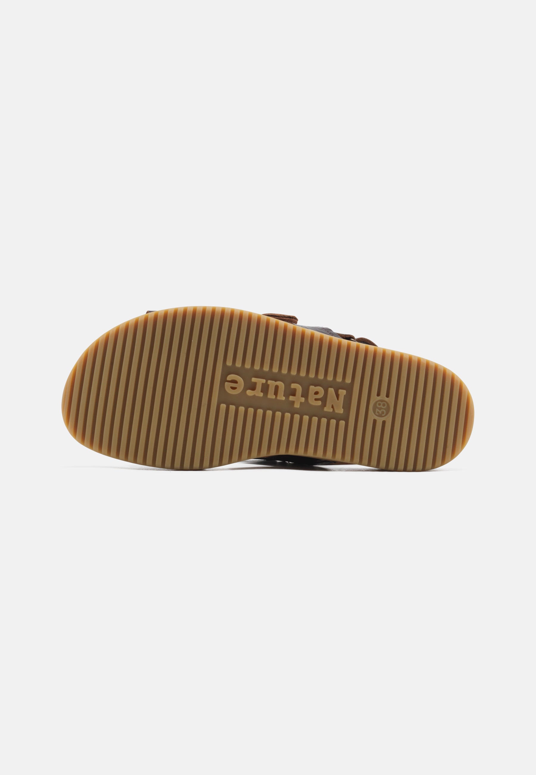 Nature Footwear Mathilde Sandal Læder farve Coffee med kork fodseng og ydersål af naturgummi