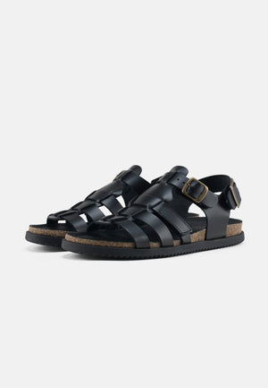 Nature Footwear Mette Sandal Leather Sandal 002 Black