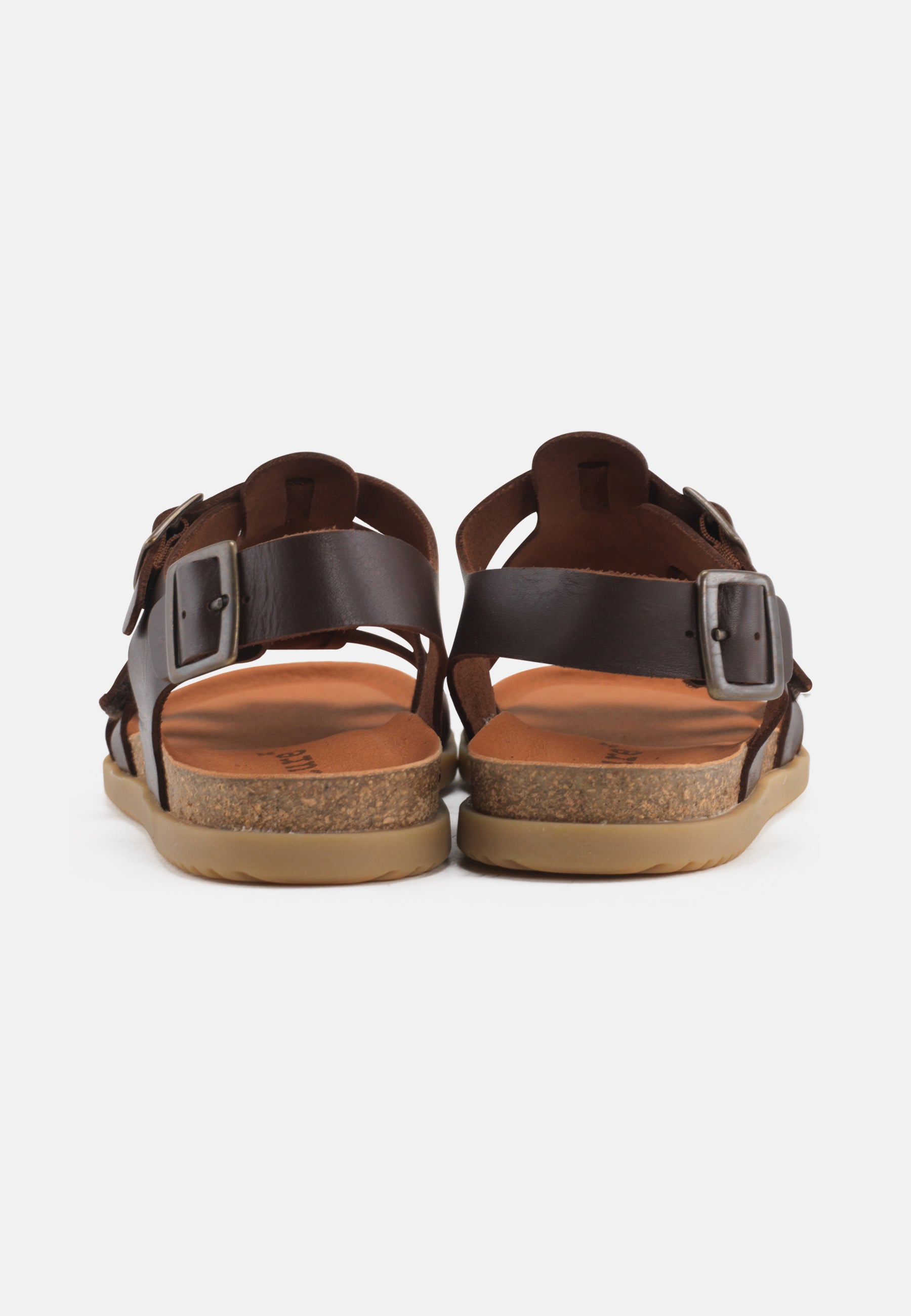 Nature Footwear Mette Sandal Læder i farve Coffee med kork fodseng og ydersål af naturgummi