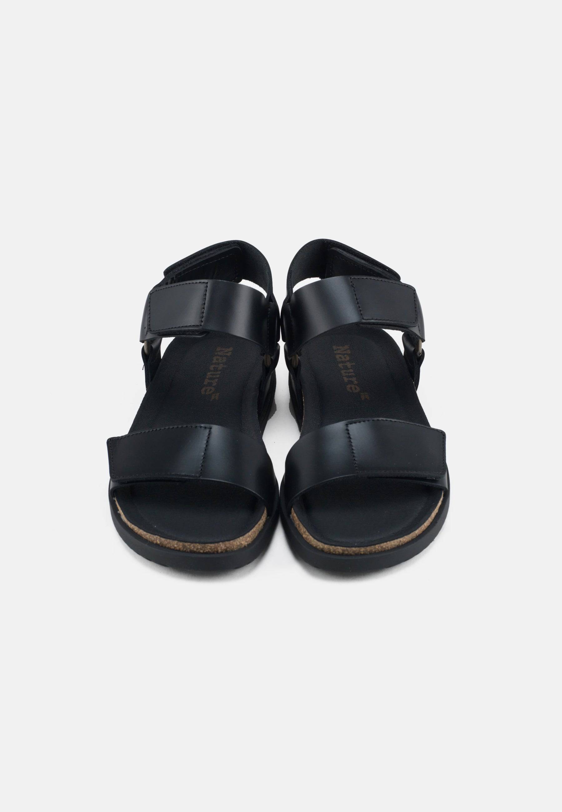Molly Sandal Leather - Black - Nature Footwear