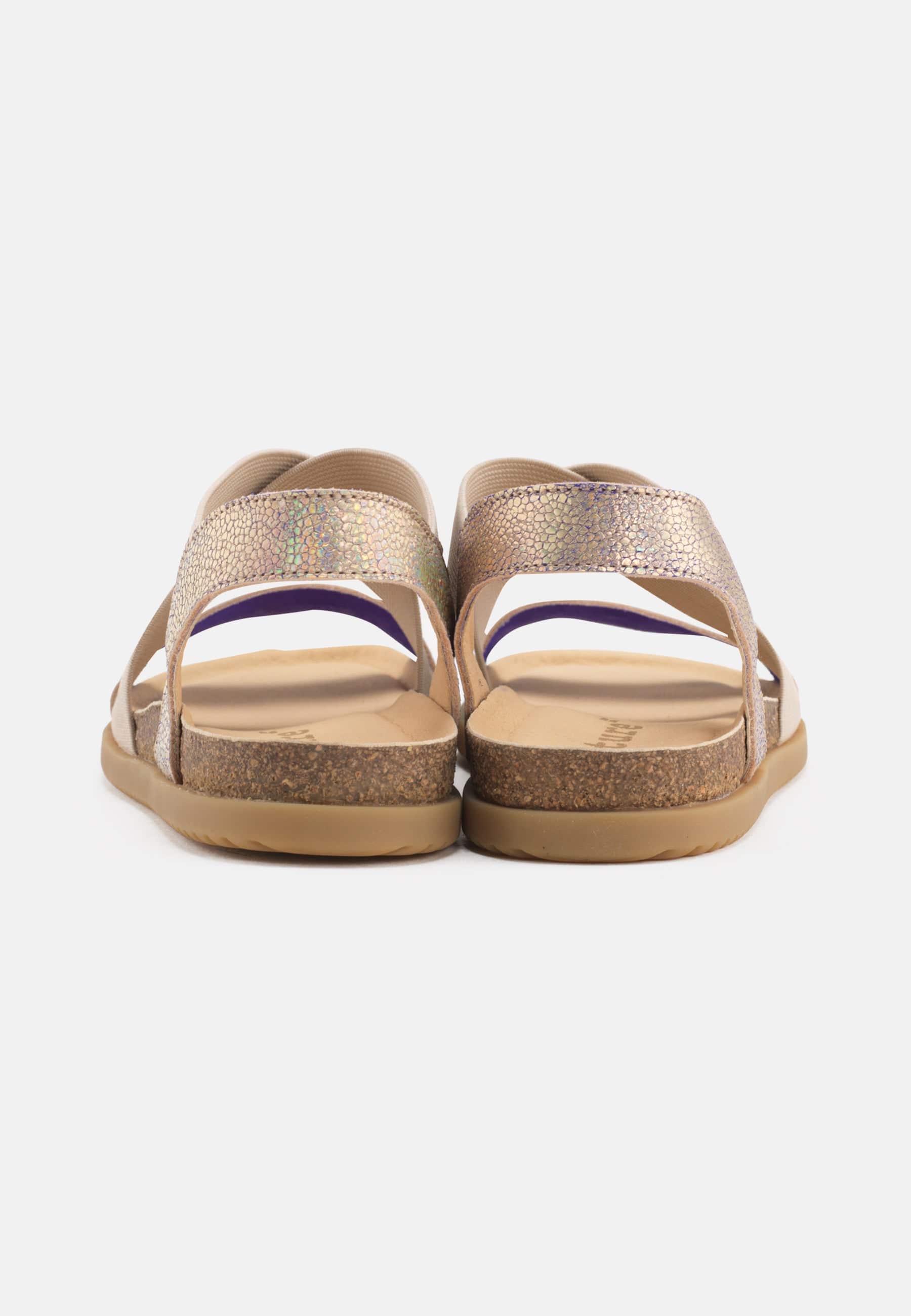 Mona Sandal Metallic Suede - Multicolor - Nature Footwear