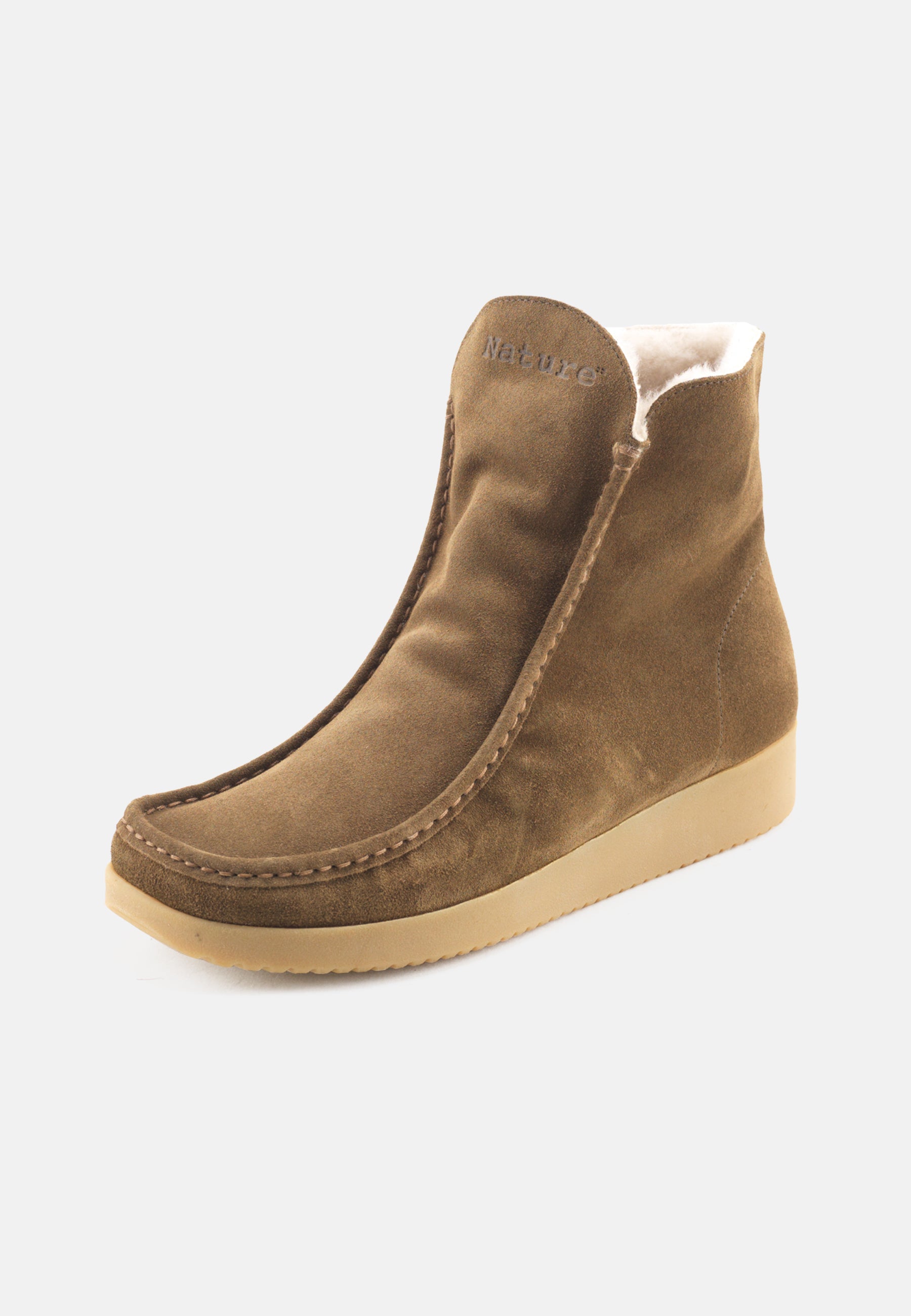Nature Footwear Nanna Varmforet Støvle Luxe Suede Warm linned Boot 103 Olive