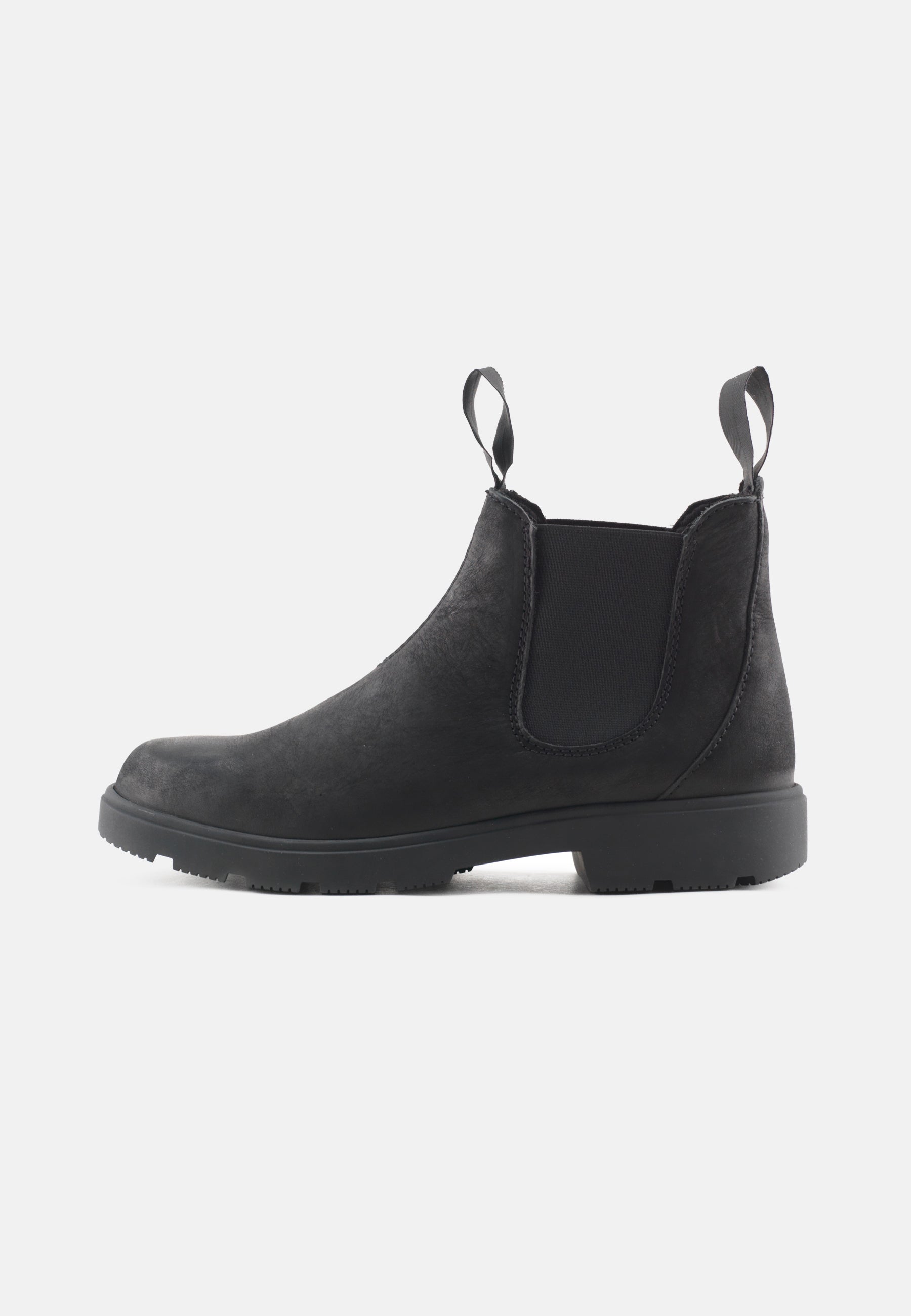Nature Footwear Nora Støvle med elastik i siderne i Oil Nubuck læder farve Black med sål af naturgummi