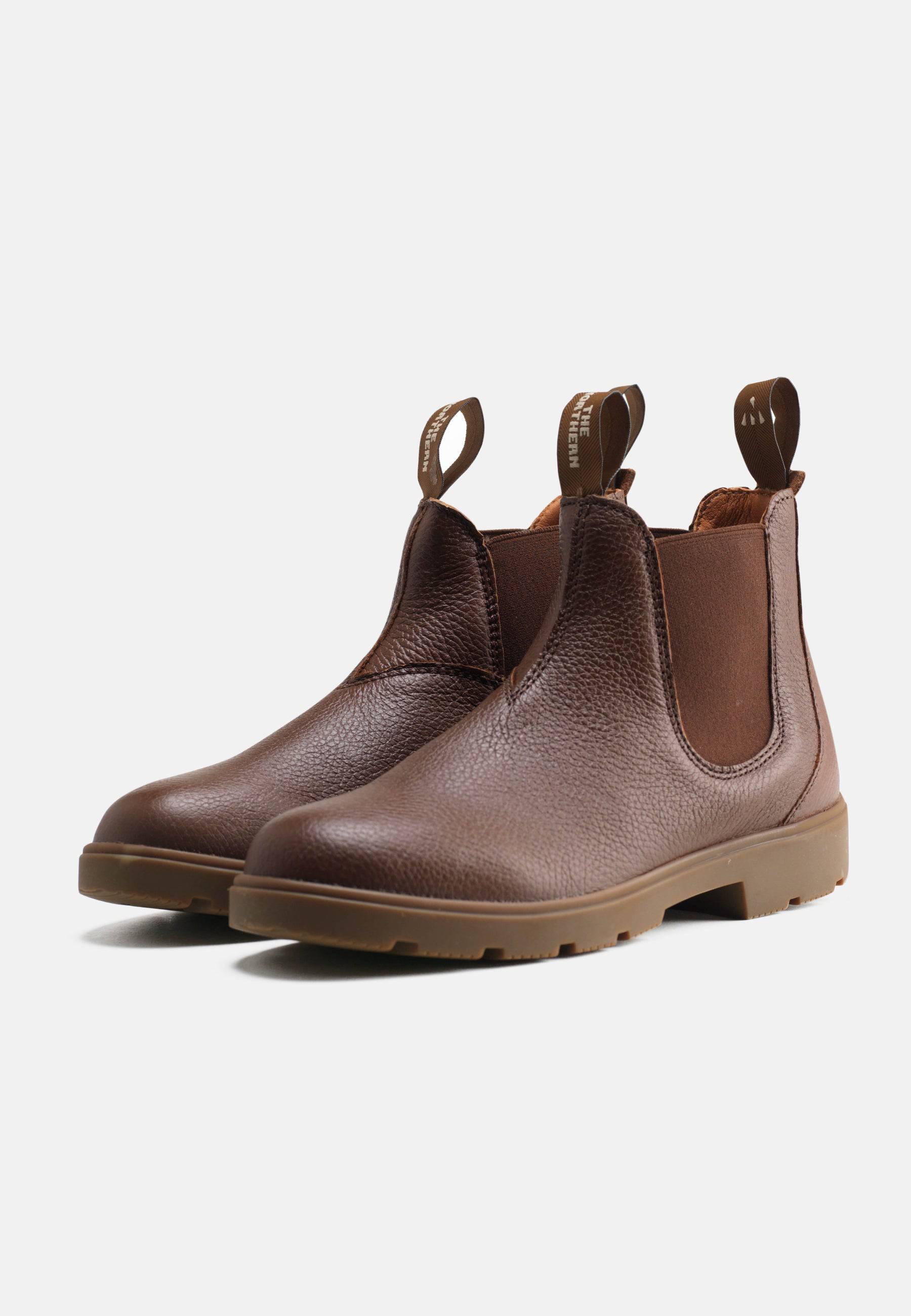 Gorm Støvle Elk Pull Up Leather - Mahogany - Nature Footwear