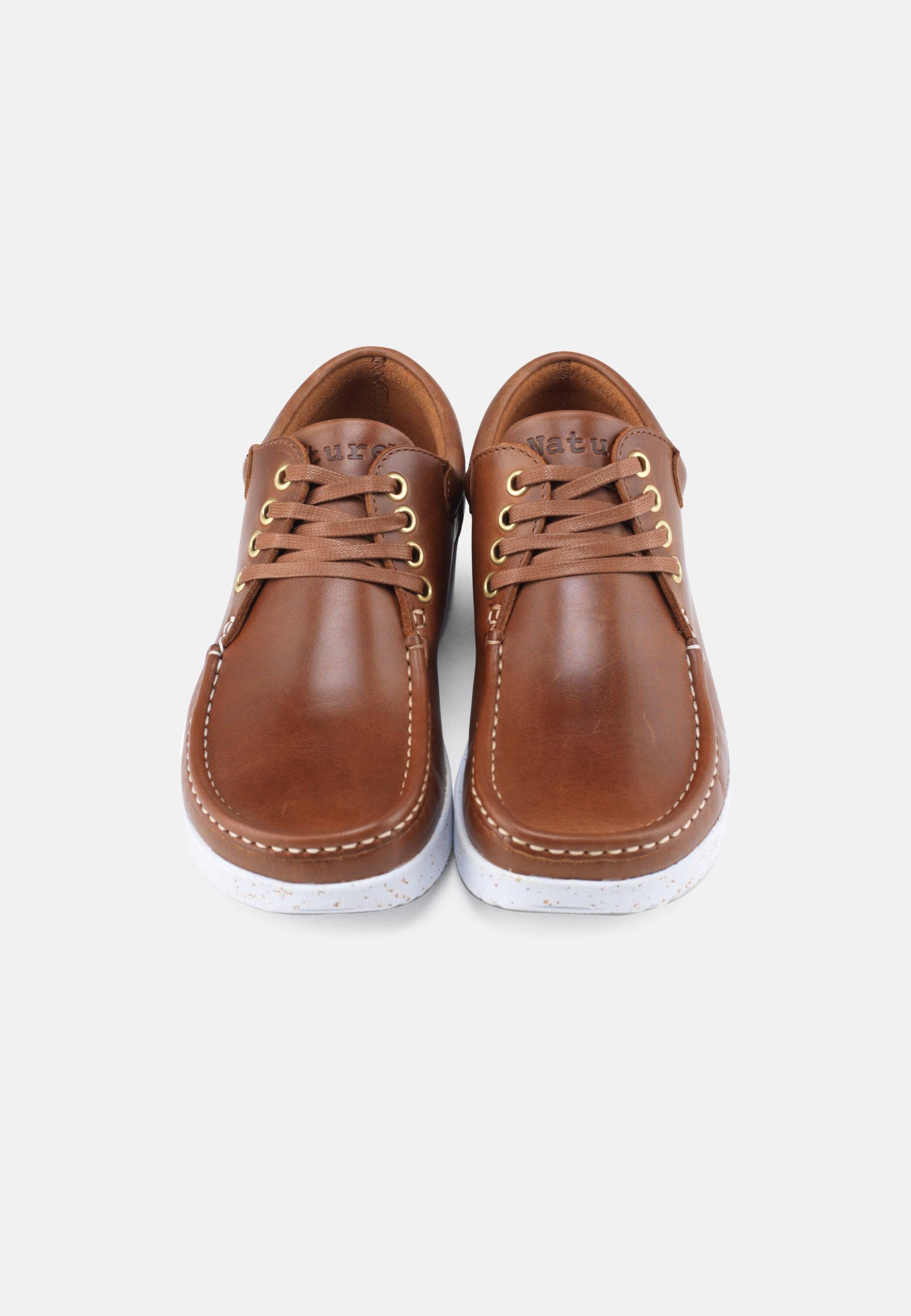 Anna Shoes Pull Up Leather - Tobacco