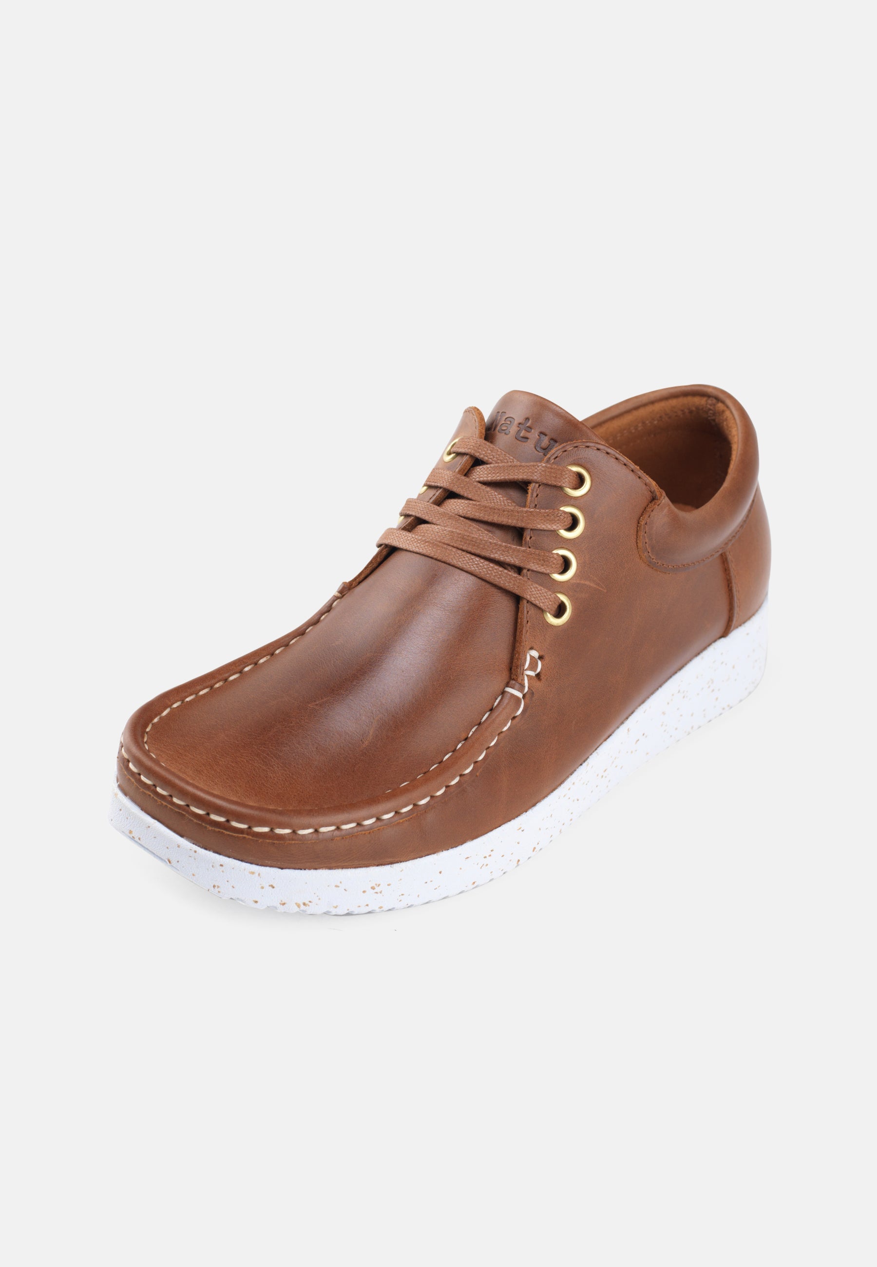 Anna Shoes Pull Up Leather - Tobacco