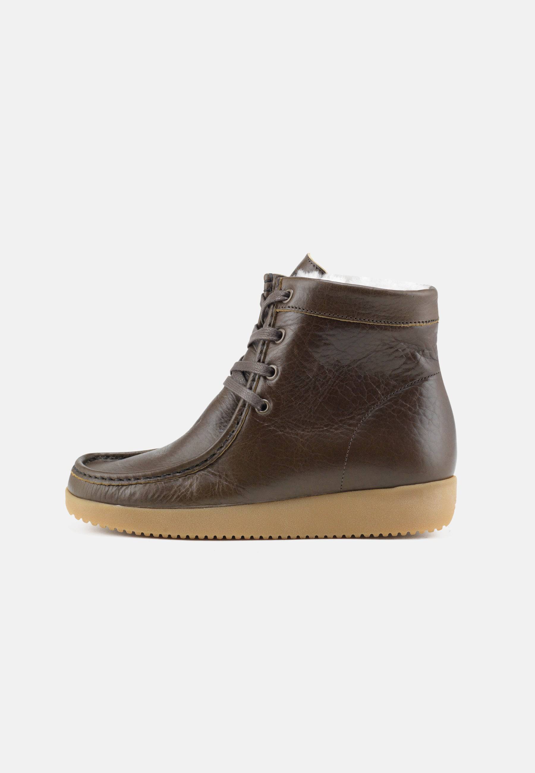 Asta Varmforet Støvle Leather - Olive - Nature Footwear