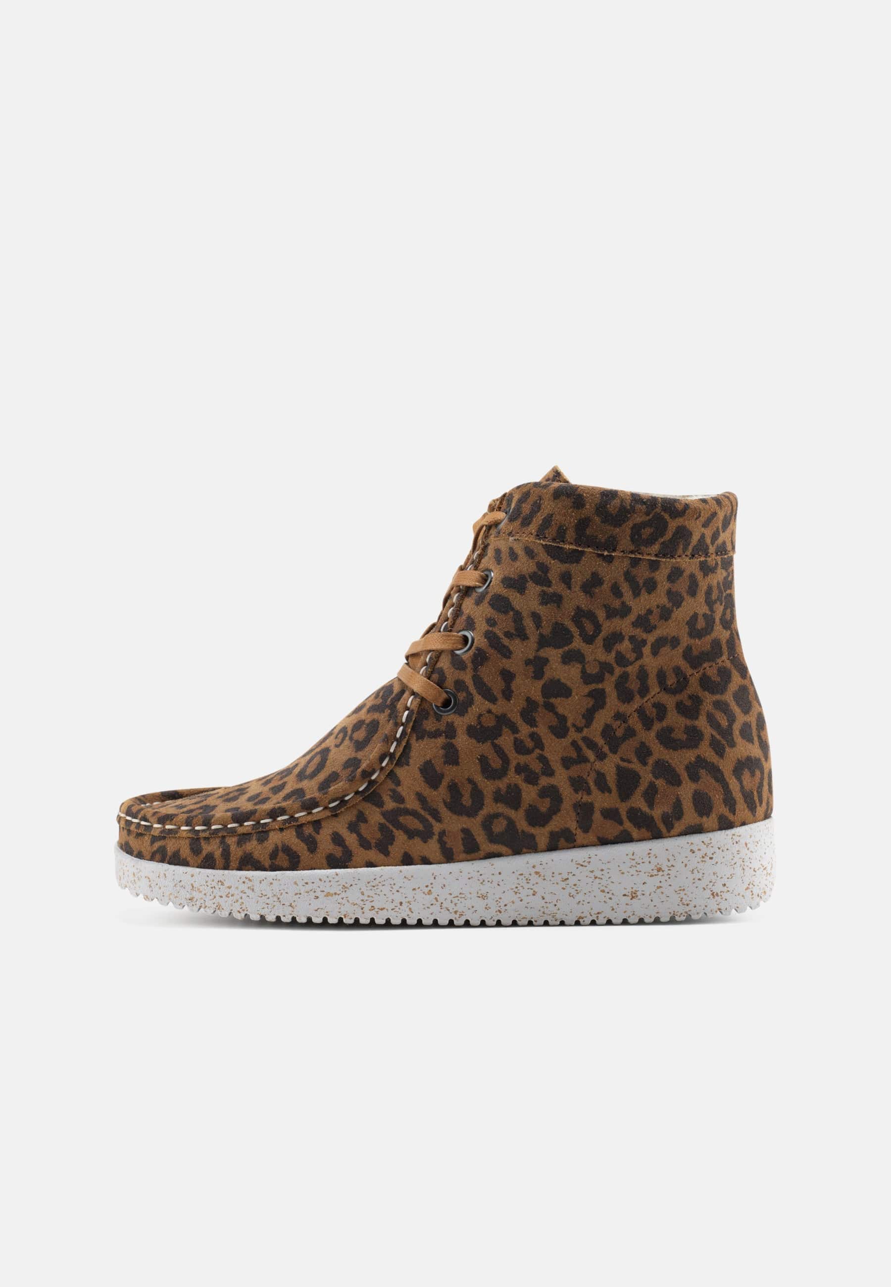Asta Warm Lined Boot Suede - Leopard