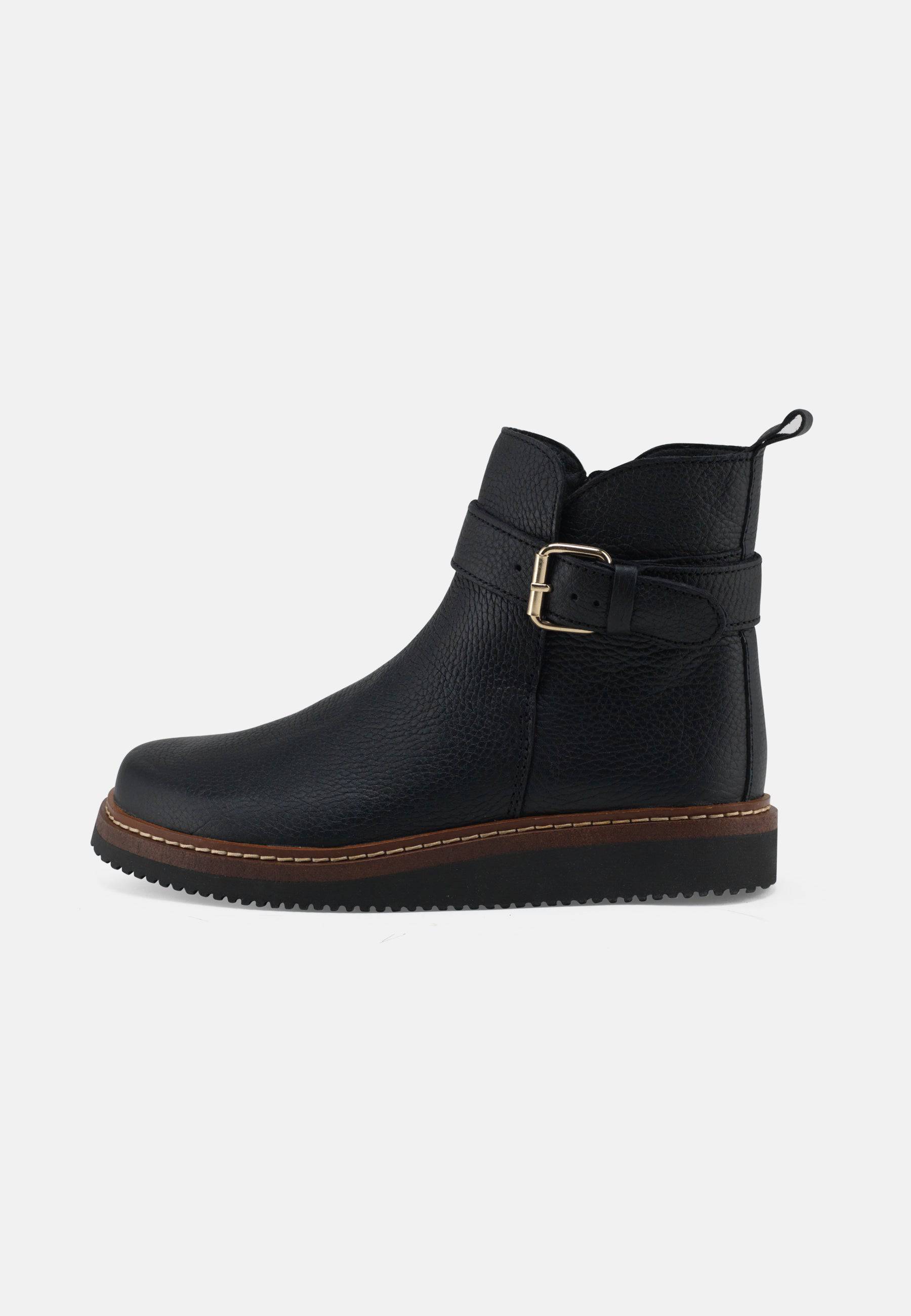 Betty Støvle Leather - Black - Nature Footwear