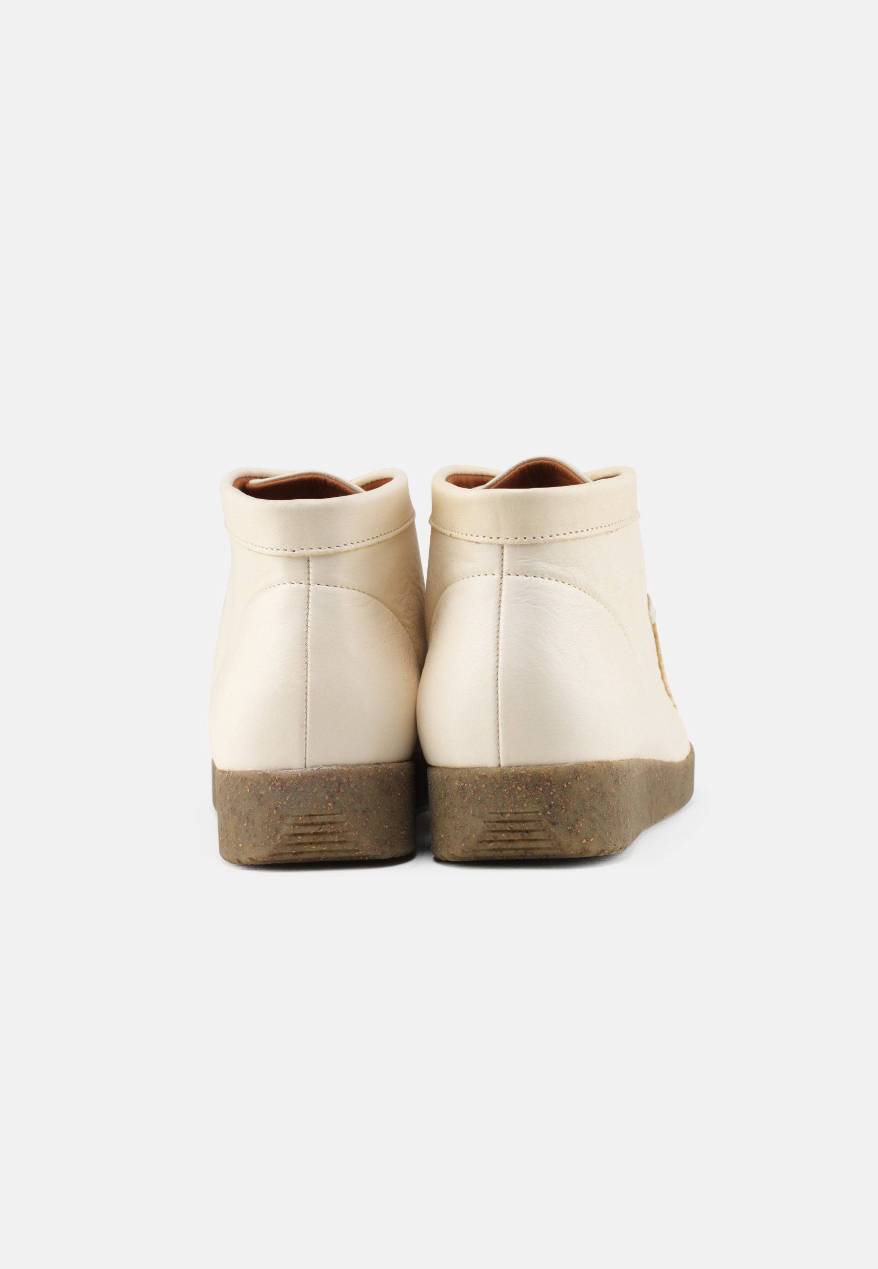 Emma Støvle Eco Leather - Cream - Nature Footwear