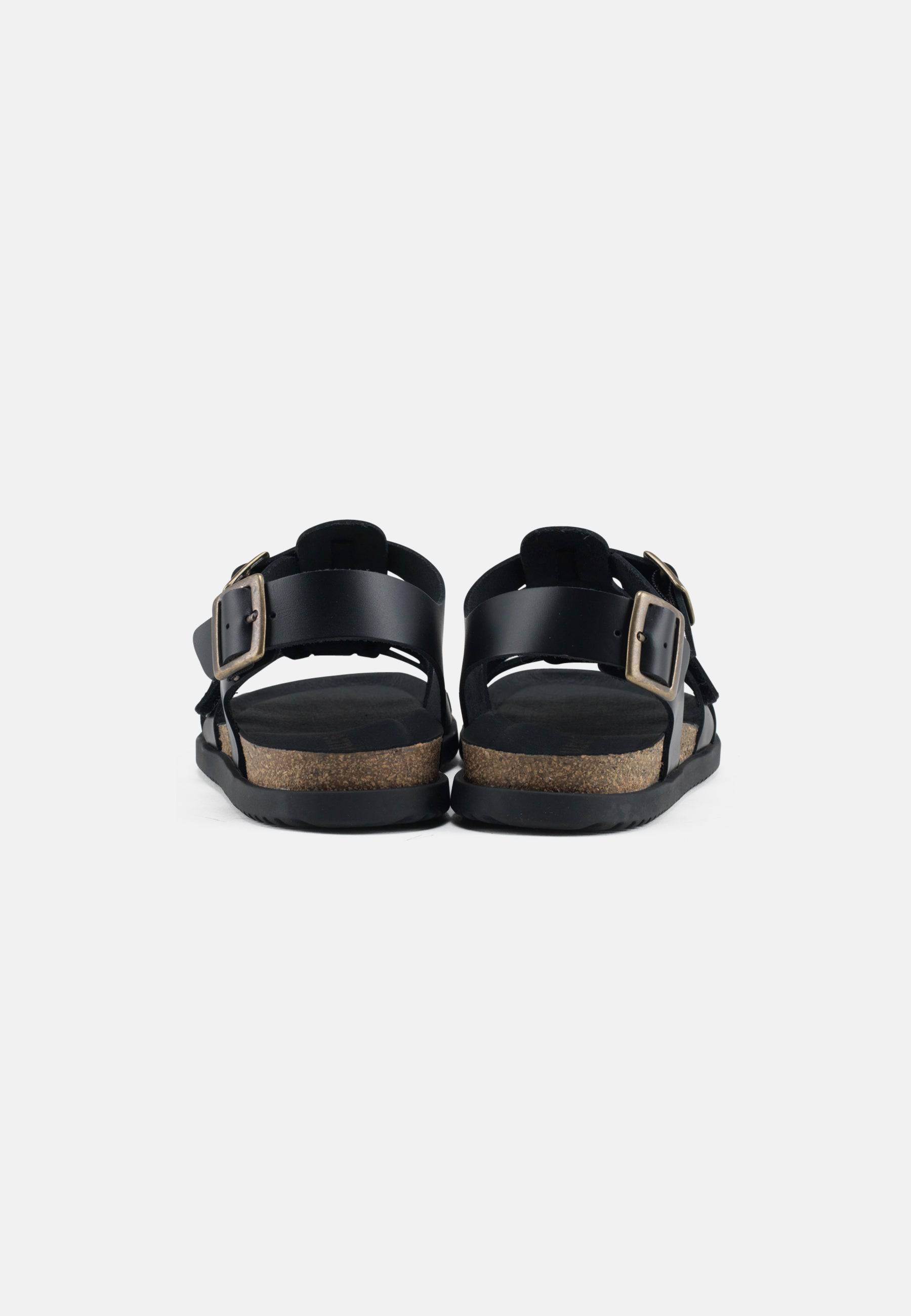 Mette Sandale aus Leder – Schwarz