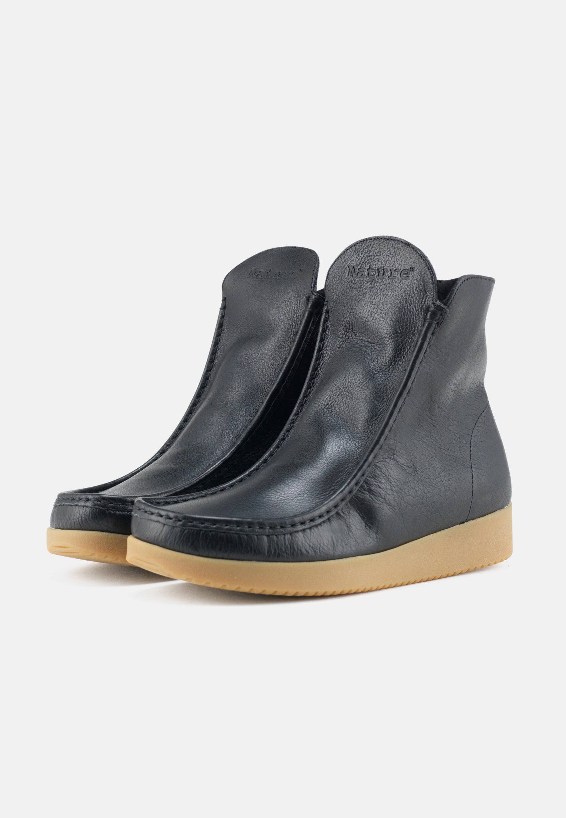Nanna Varmforet Støvle Leather - Black - Nature Footwear