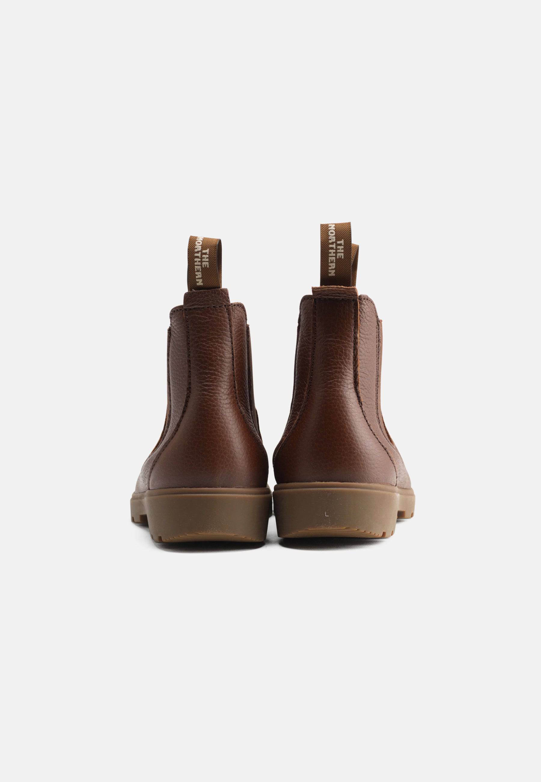 Saga Varmforet Støvle Elk Pull Up Leather - Mahogany - Nature Footwear